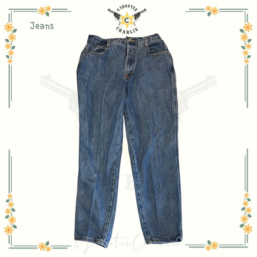Gitano Vintage Mom Tapered Denim Jeans Sz 12 Short Blue High Rise Jamacia
